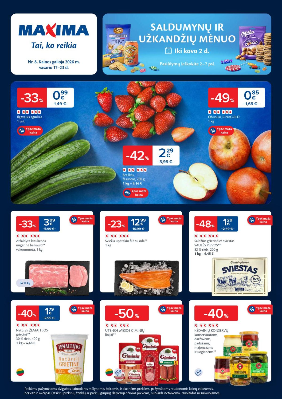 maxima - MAXIMA - Kaininis leidinys Nr.8 (2026 02 17 - 2026 02 23)