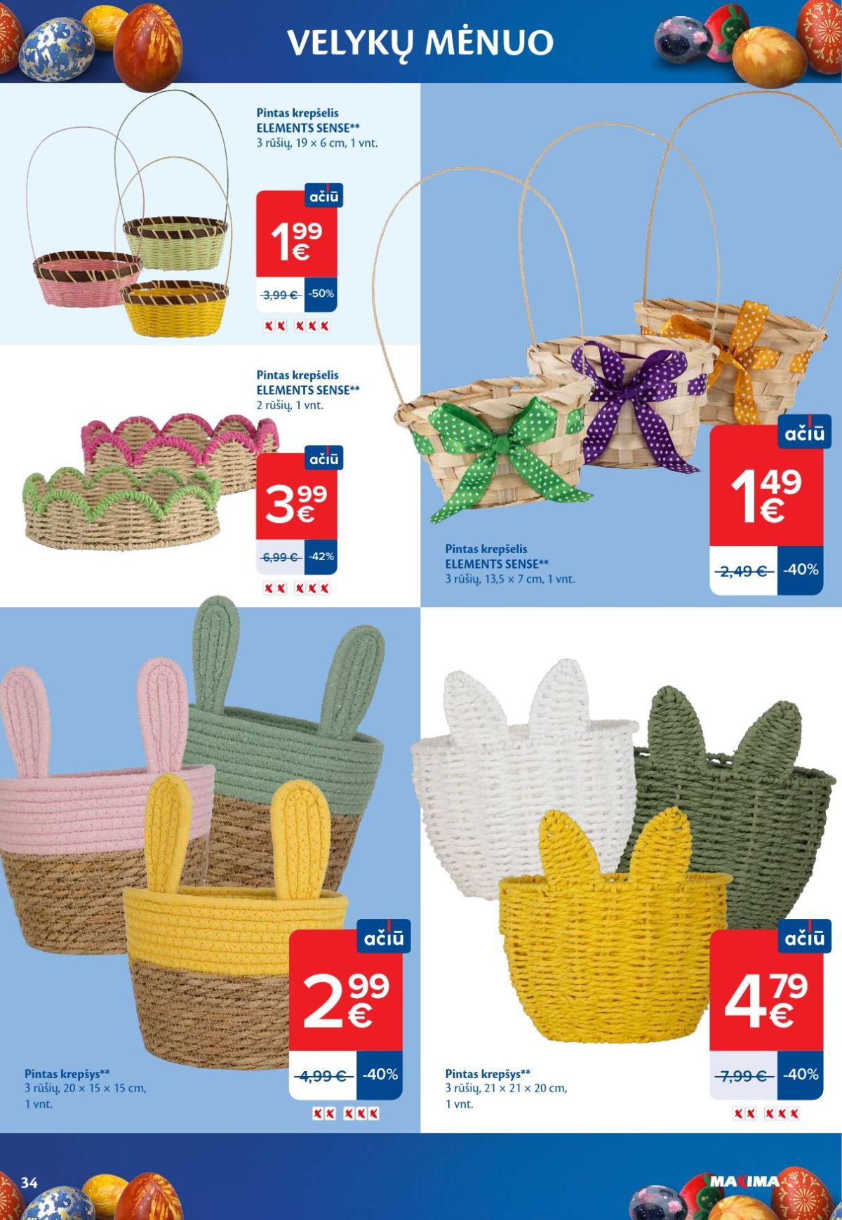 maxima - MAXIMA - Velykų mėnuo (2026 03 10 - 2026 04 06) - page: 34