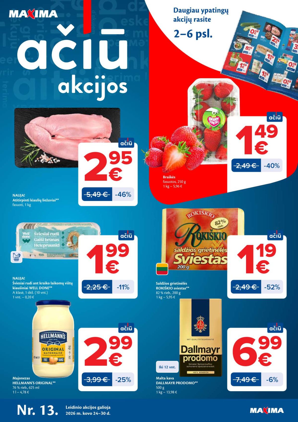 maxima - MAXIMA - Kaininis leidinys Nr.13 (2026 03 24 - 2026 03 30)