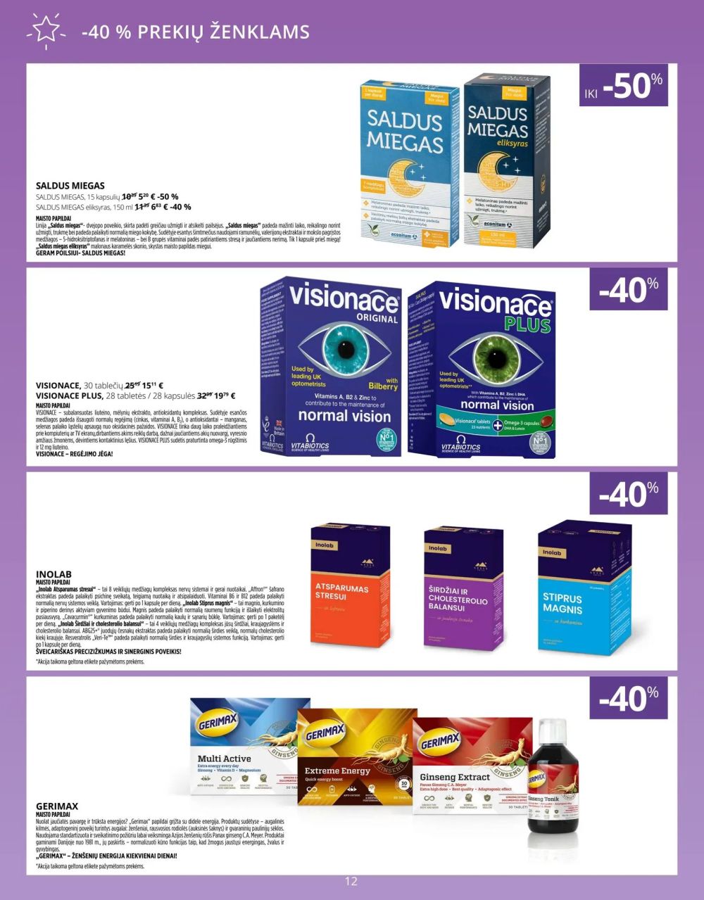 gintarine-vaistine - GINTARINĖ VAISTINĖ (2025 08 01 - 2025 08 31) - page: 12