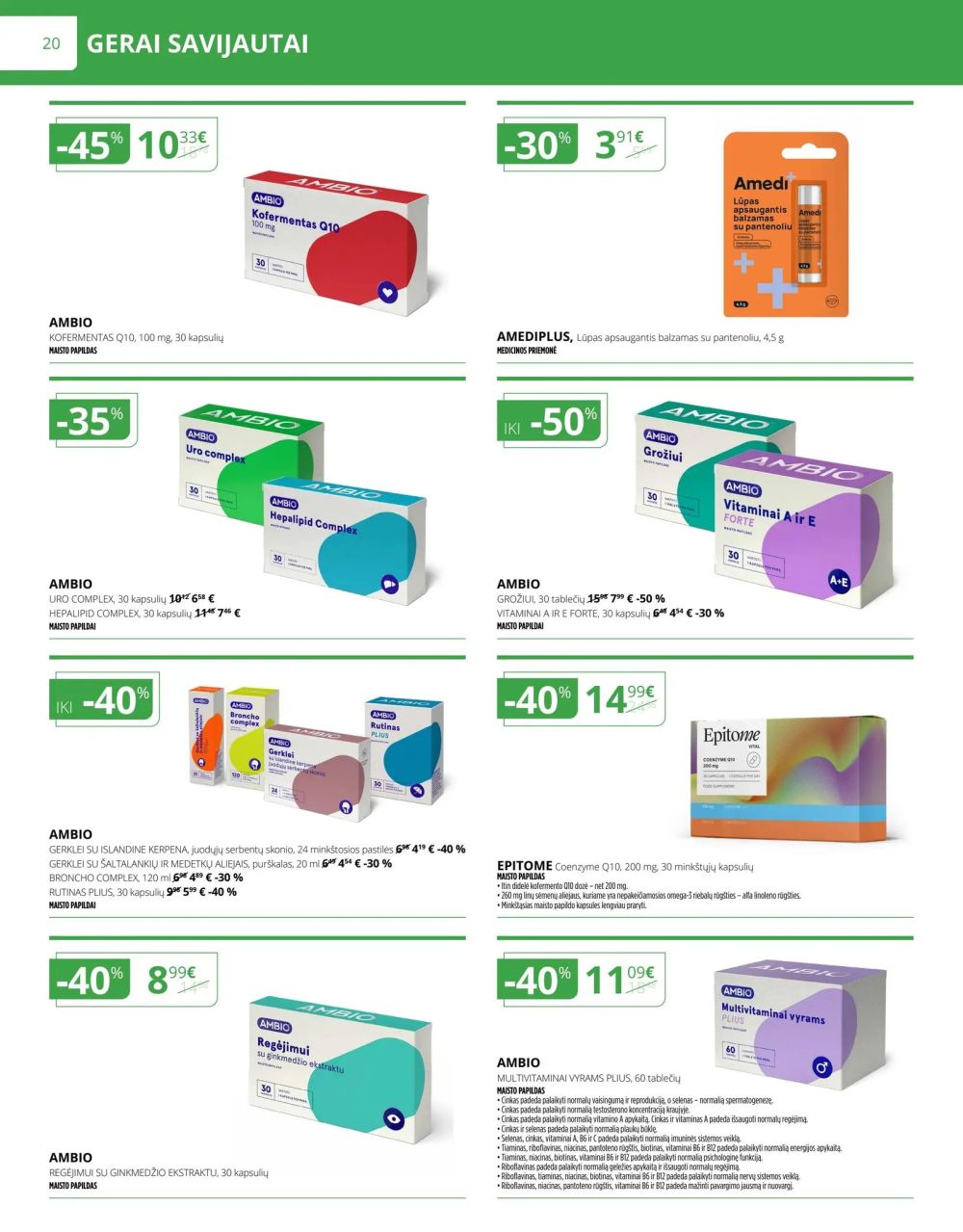 gintarine-vaistine - GINTARINĖ VAISTINĖ (2025 08 01 - 2025 08 31) - page: 20