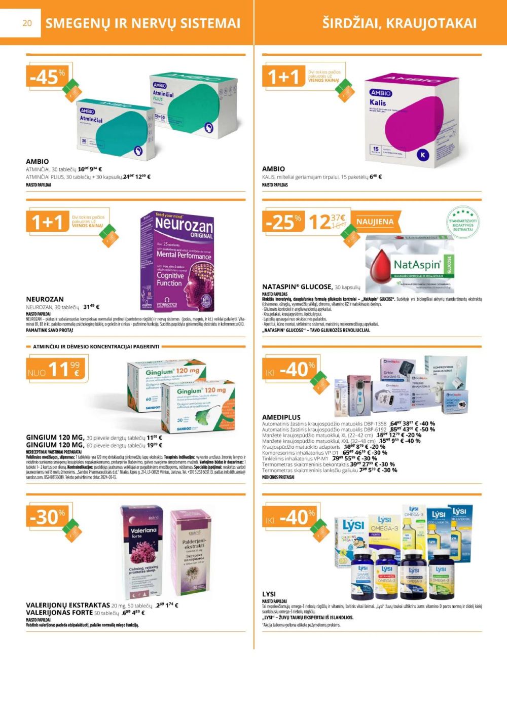 gintarine-vaistine - GINTARINĖ VAISTINĖ (2025 09 01 - 2025 09 30) - page: 20