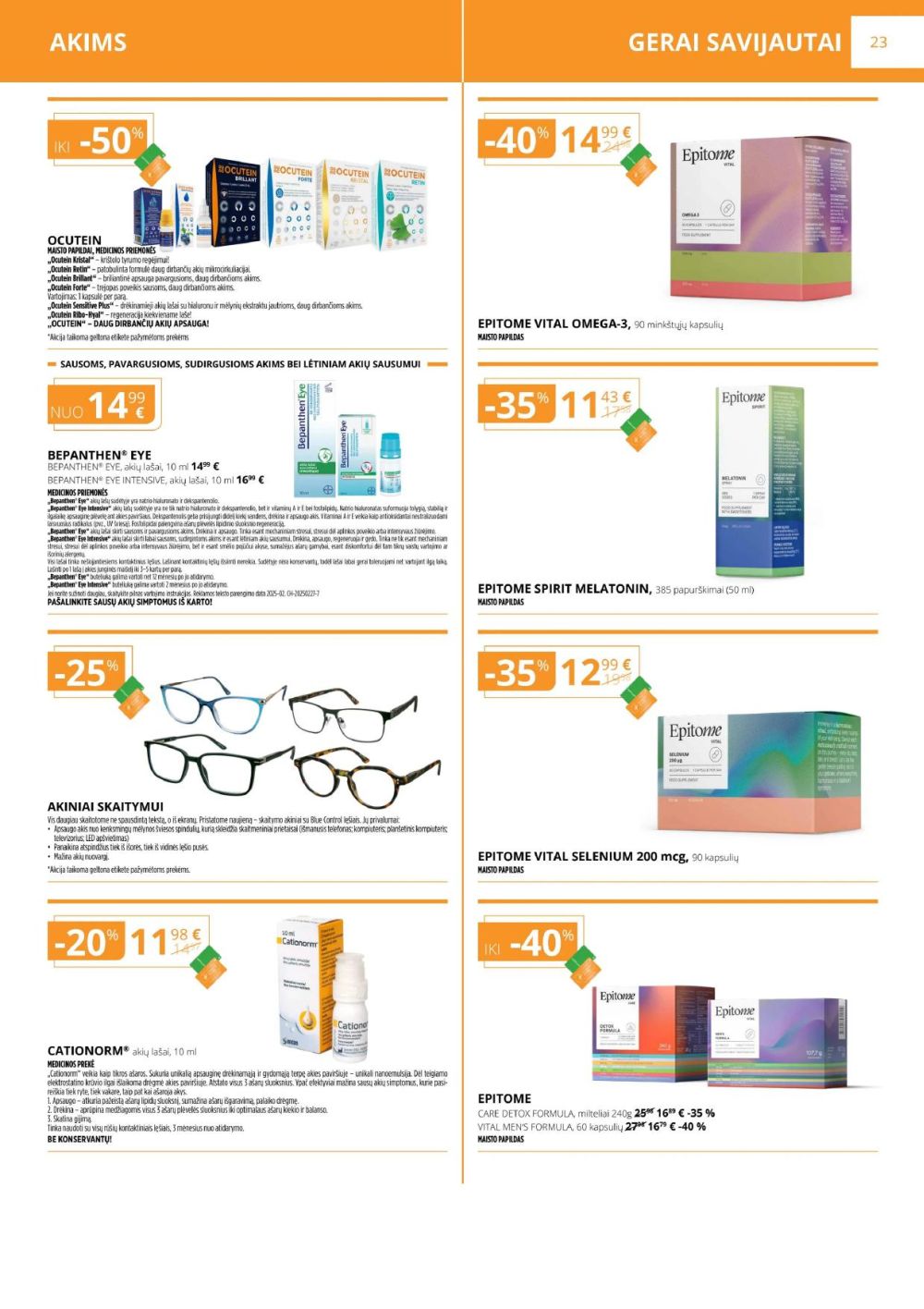 gintarine-vaistine - GINTARINĖ VAISTINĖ (2025 09 01 - 2025 09 30) - page: 23