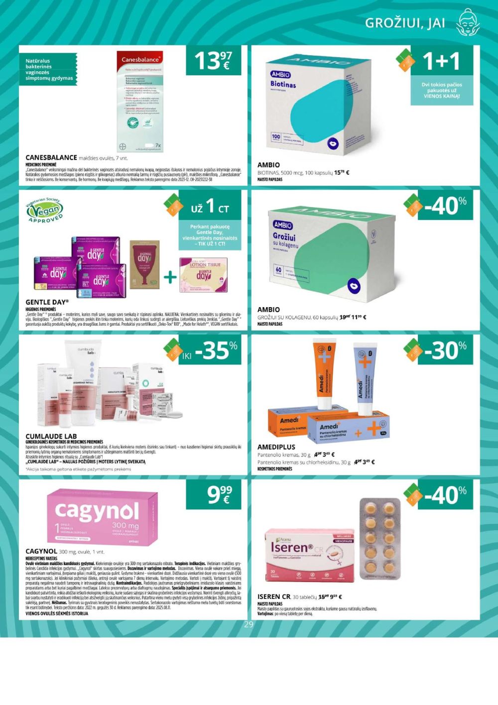 gintarine-vaistine - GINTARINĖ VAISTINĖ (2025 09 01 - 2025 09 30) - page: 29