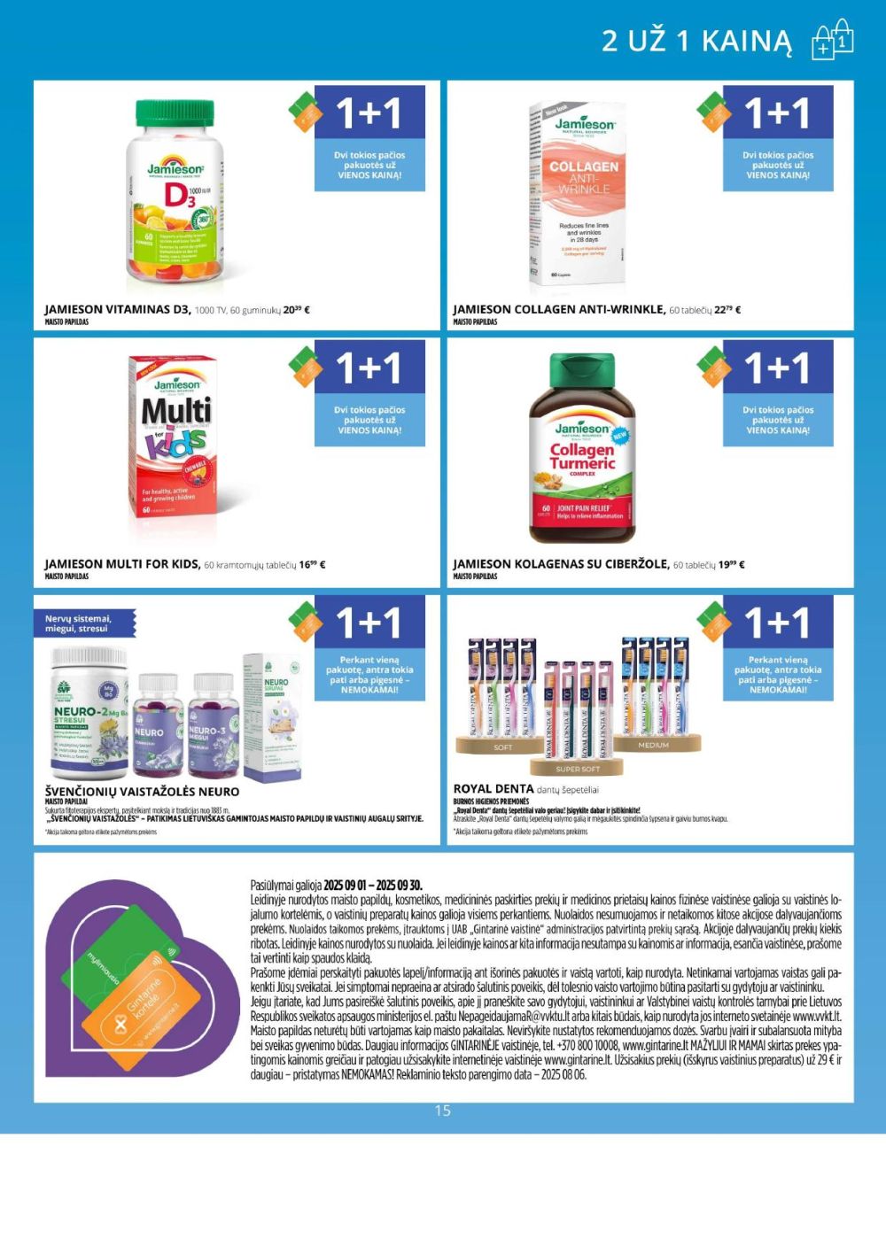 gintarine-vaistine - GINTARINĖ VAISTINĖ (2025 09 01 - 2025 09 30) - page: 15