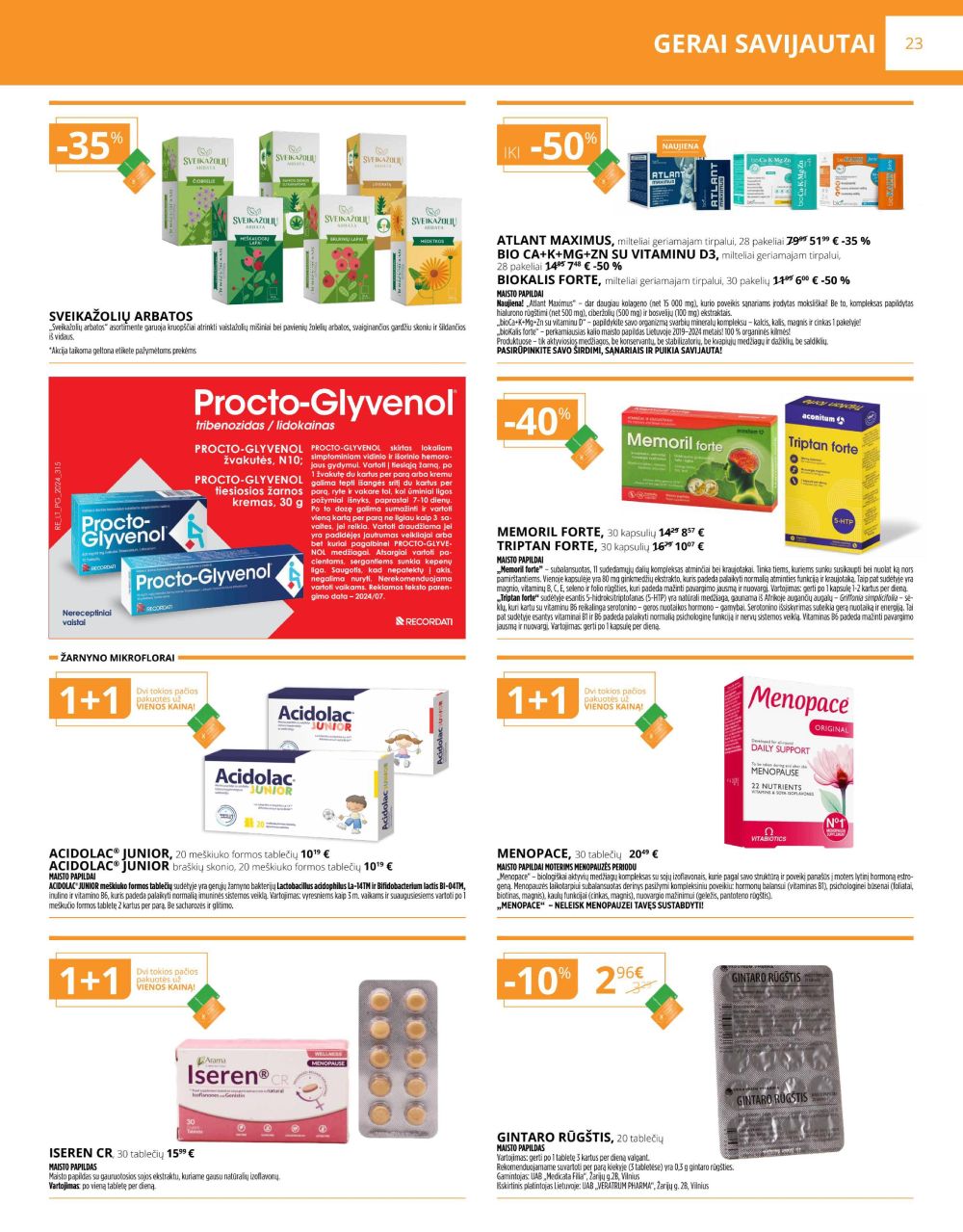 gintarine-vaistine - GINTARINĖ VAISTINĖ (2025 10 01 - 2025 10 31) - page: 23