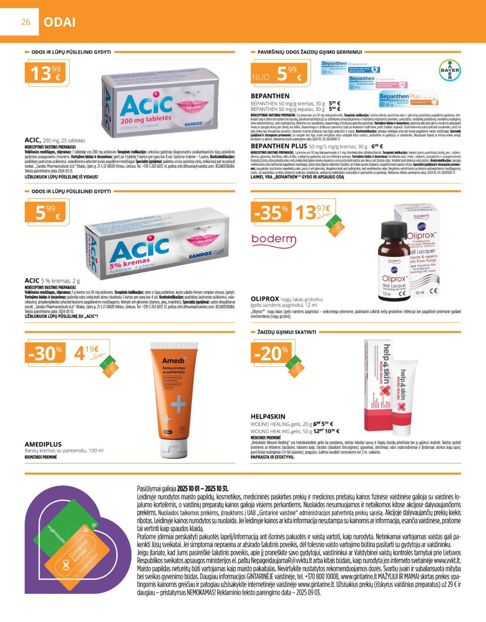 gintarine-vaistine - GINTARINĖ VAISTINĖ (2025 10 01 - 2025 10 31) - page: 26