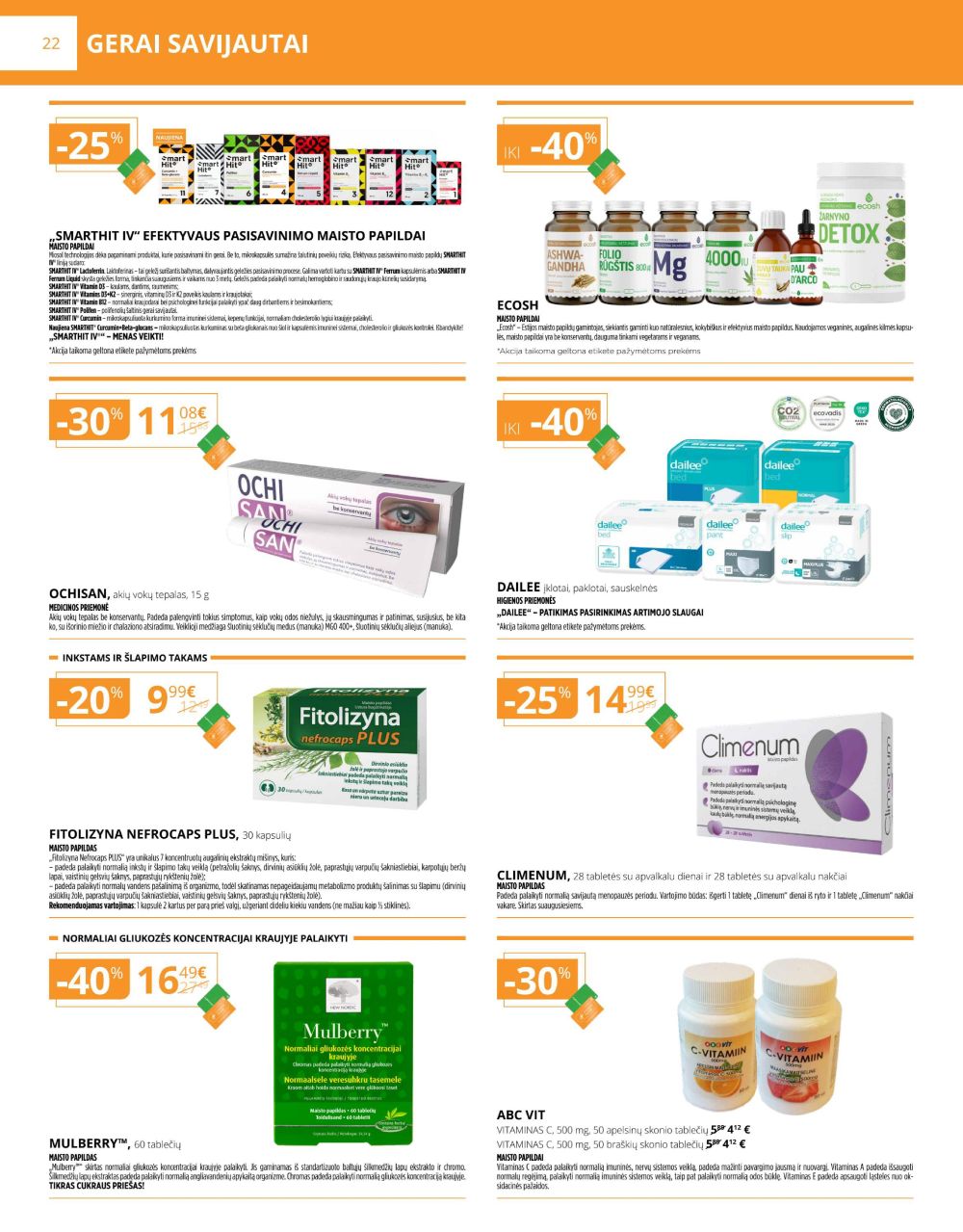 gintarine-vaistine - GINTARINĖ VAISTINĖ (2025 10 01 - 2025 10 31) - page: 22
