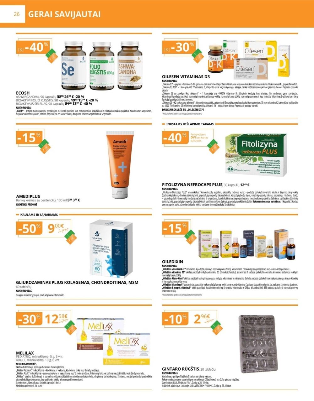 gintarine-vaistine - GINTARINĖ VAISTINĖ (2025 12 01 - 2025 12 31) - page: 26