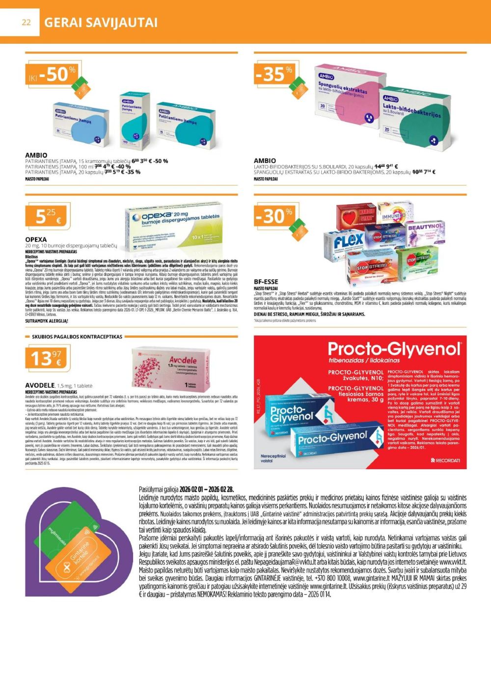 gintarine-vaistine - GINTARINĖ VAISTINĖ (2026 02 01 - 2026 02 28) - page: 22