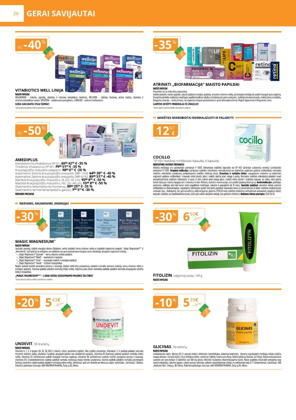 gintarine-vaistine - GINTARINĖ VAISTINĖ (2026 03 01 - 2026 03 31) - page: 26