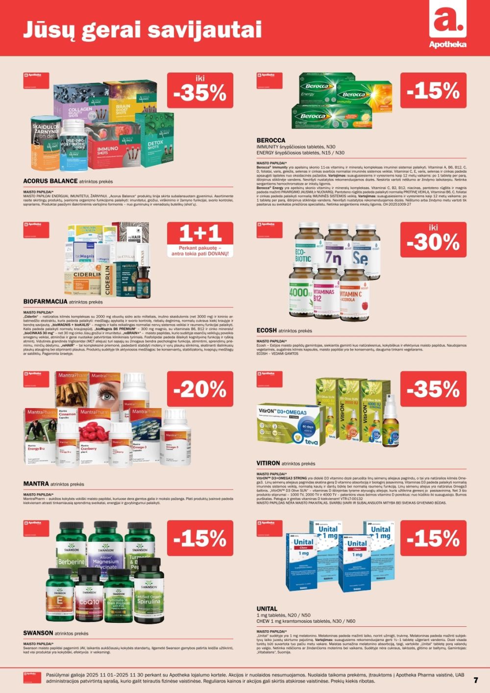 apotheka - APOTHEKA (2025 11 01 - 2025 11 30) - page: 7