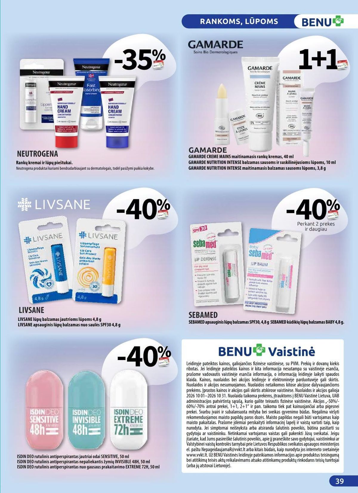 benu-vaistine - BENU VAISTINĖ (2026 10 01 - 2026 10 31) - page: 20