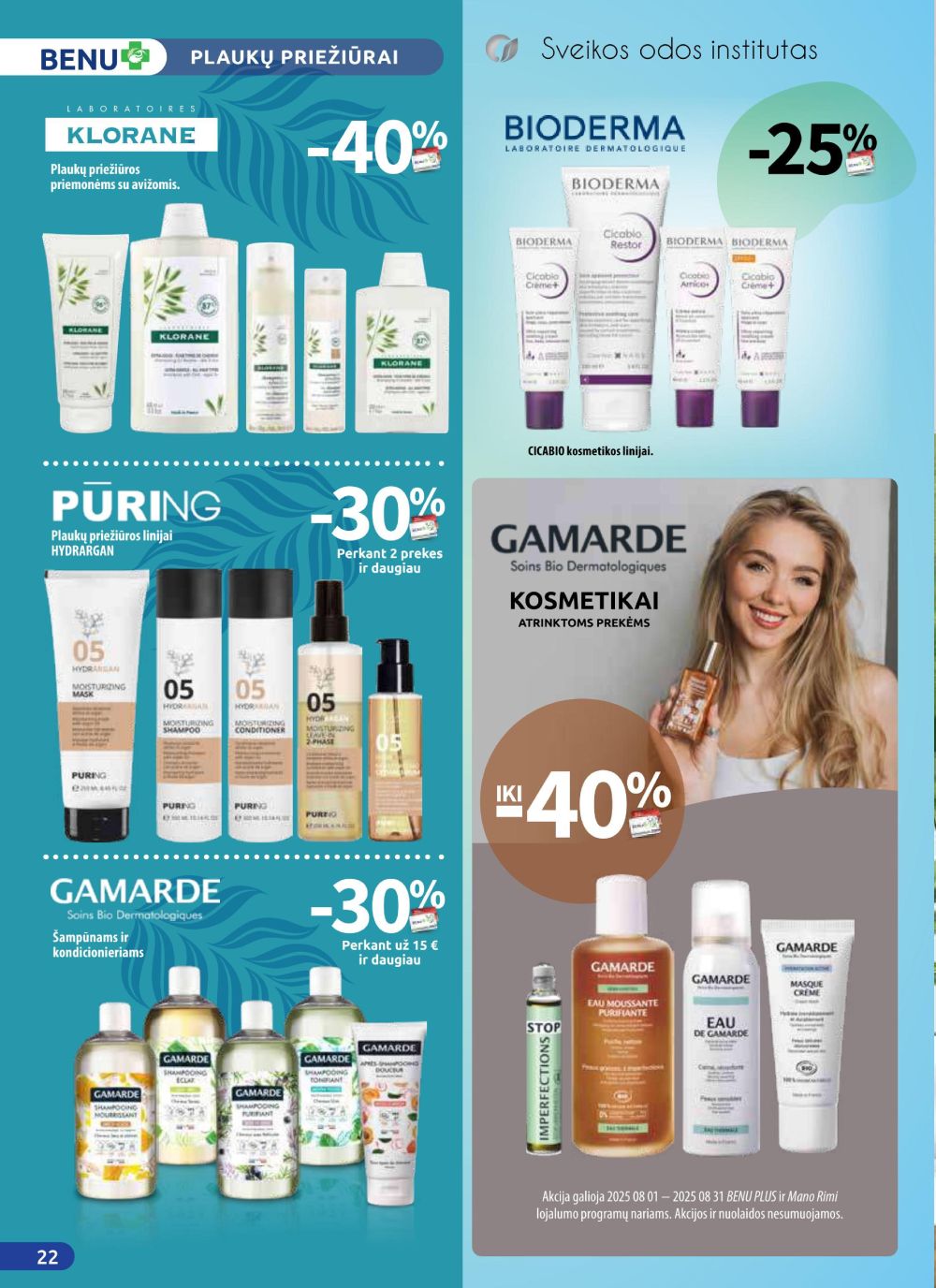 benu-vaistine - BENU VAISTINĖ (2025 08 01 - 2025 08 31) - page: 22