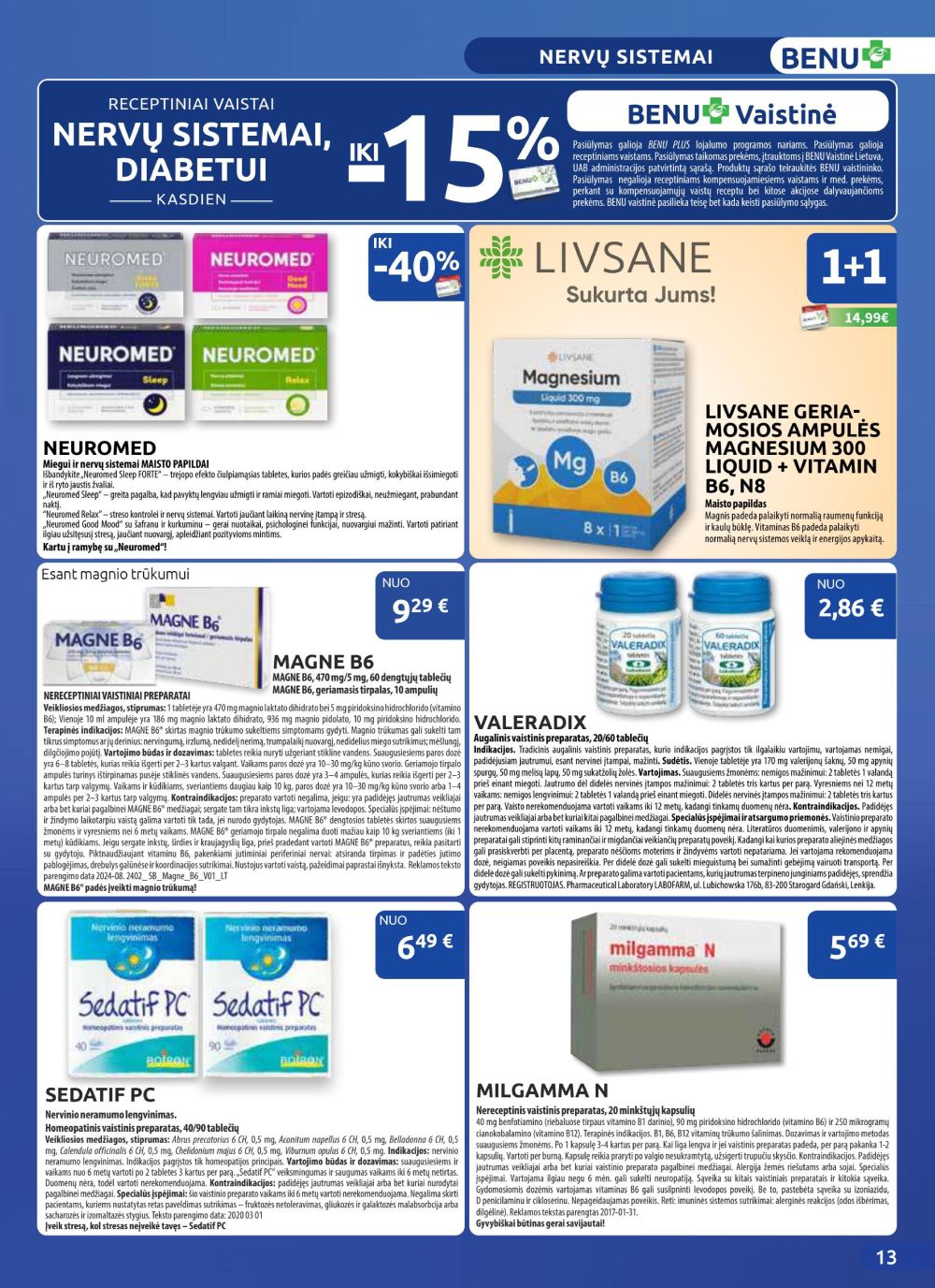 benu-vaistine - BENU VAISTINĖ (2025 08 01 - 2025 08 31) - page: 13