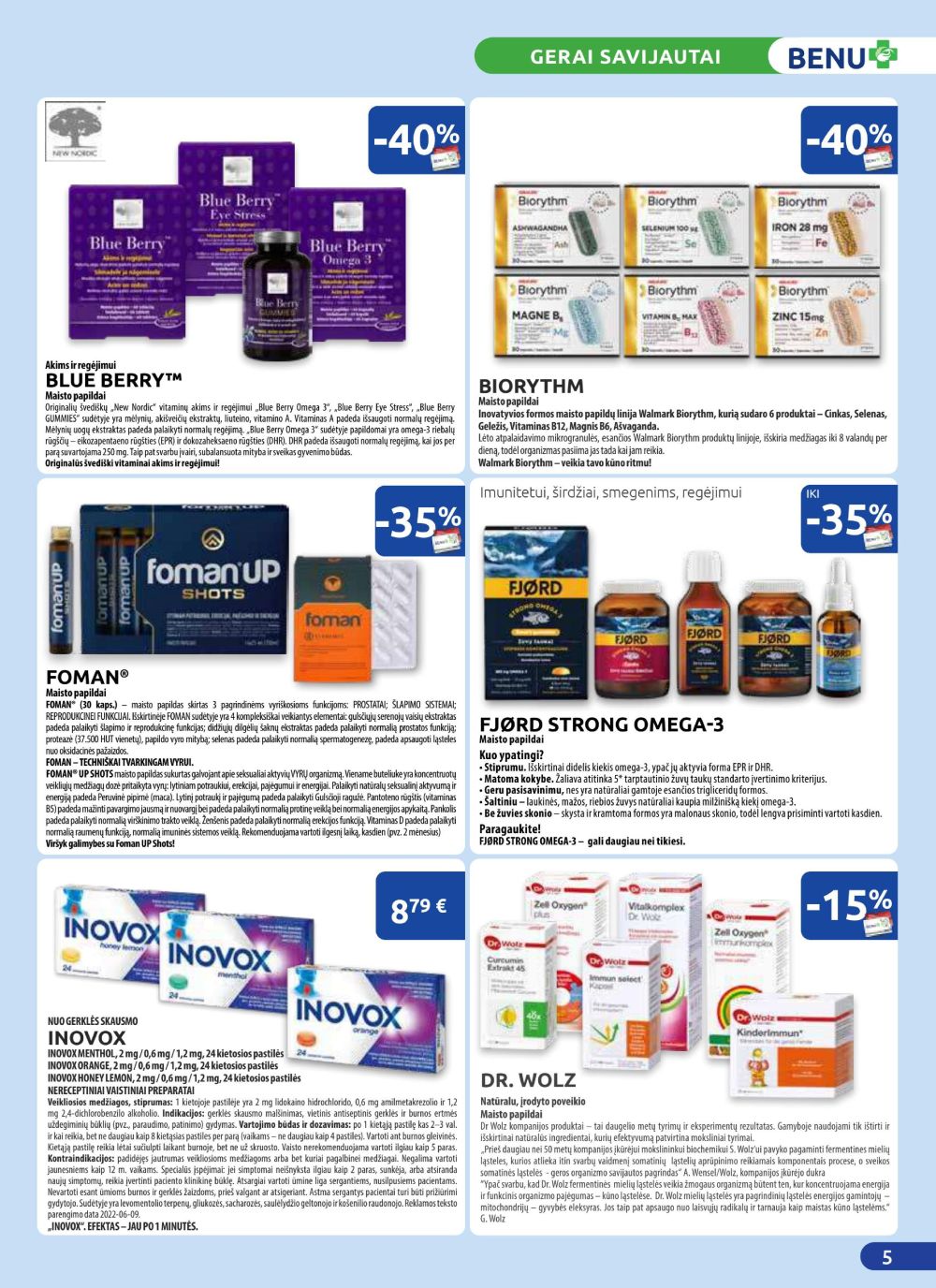 benu-vaistine - BENU VAISTINĖ (2025 08 01 - 2025 08 31) - page: 5