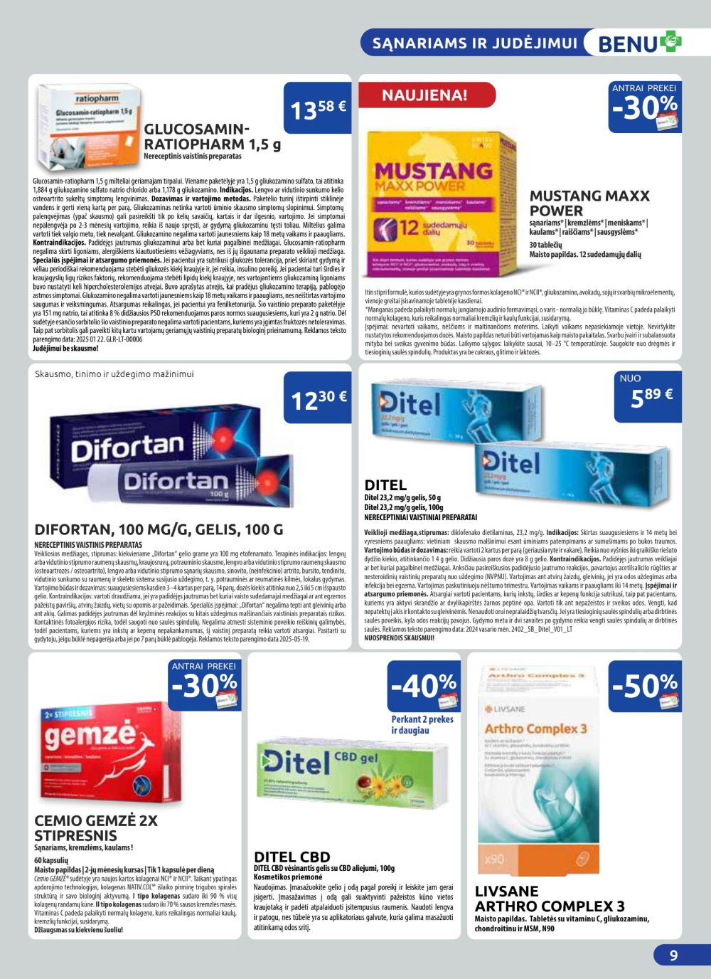 benu-vaistine - BENU VAISTINĖ (2025 08 01 - 2025 08 31) - page: 9