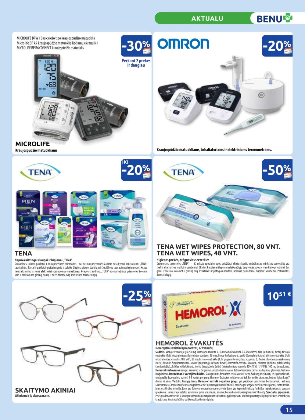 benu-vaistine - BENU VAISTINĖ (2025 08 01 - 2025 08 31) - page: 15
