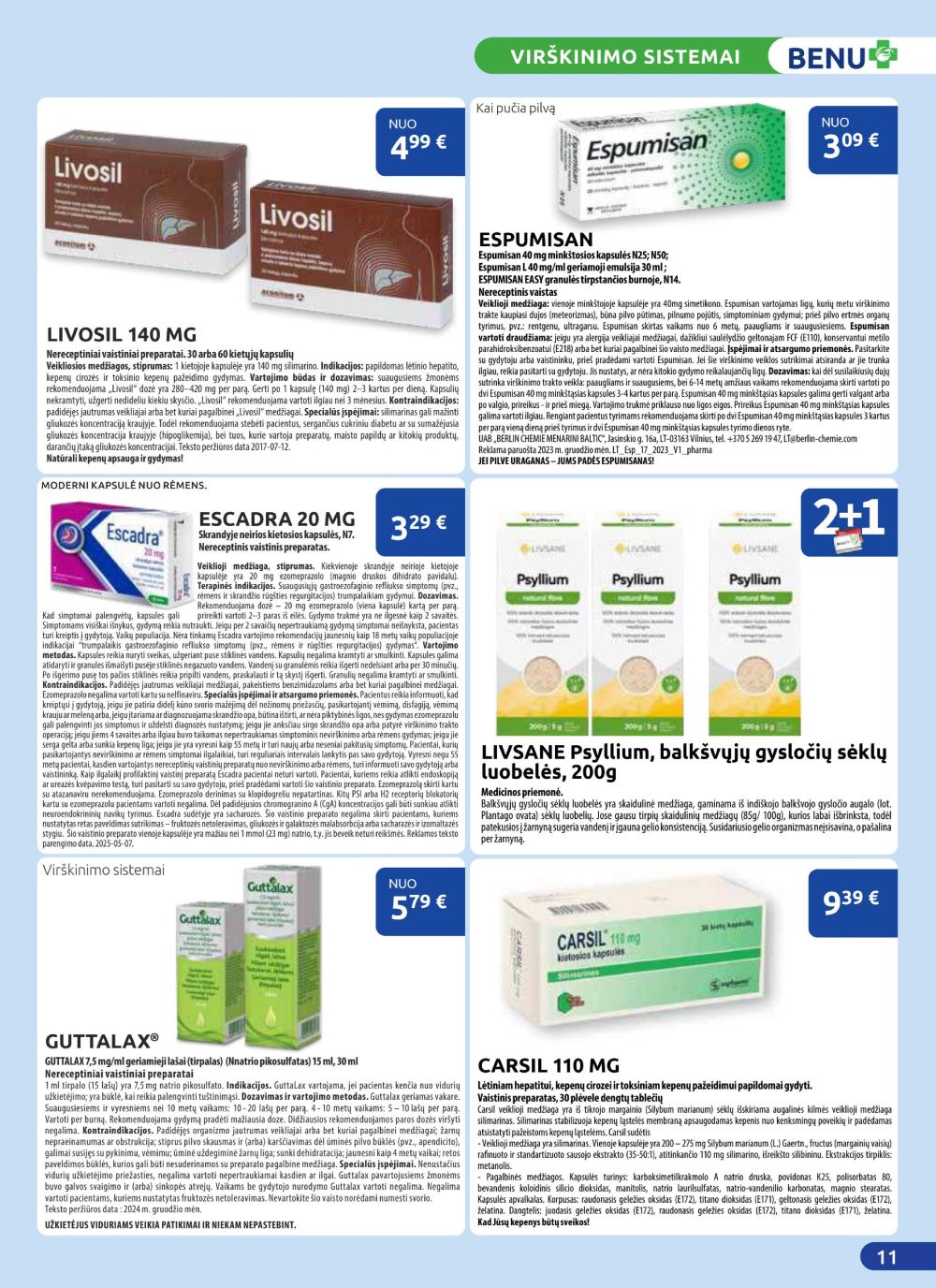 benu-vaistine - BENU VAISTINĖ (2025 08 01 - 2025 08 31) - page: 11