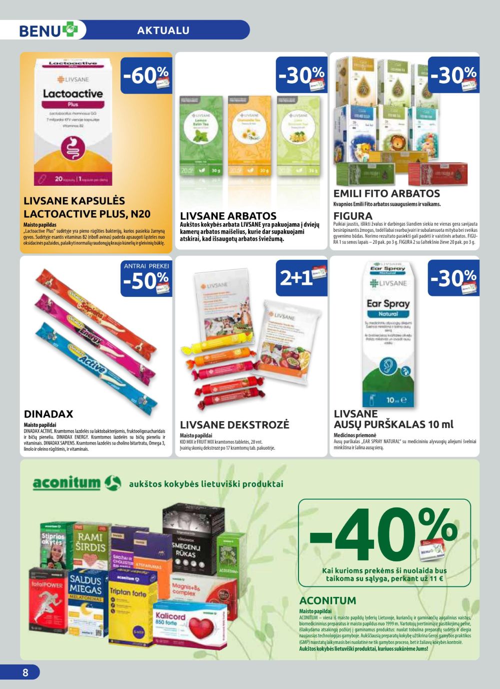benu-vaistine - BENU VAISTINĖ (2025 08 01 - 2025 08 31) - page: 8