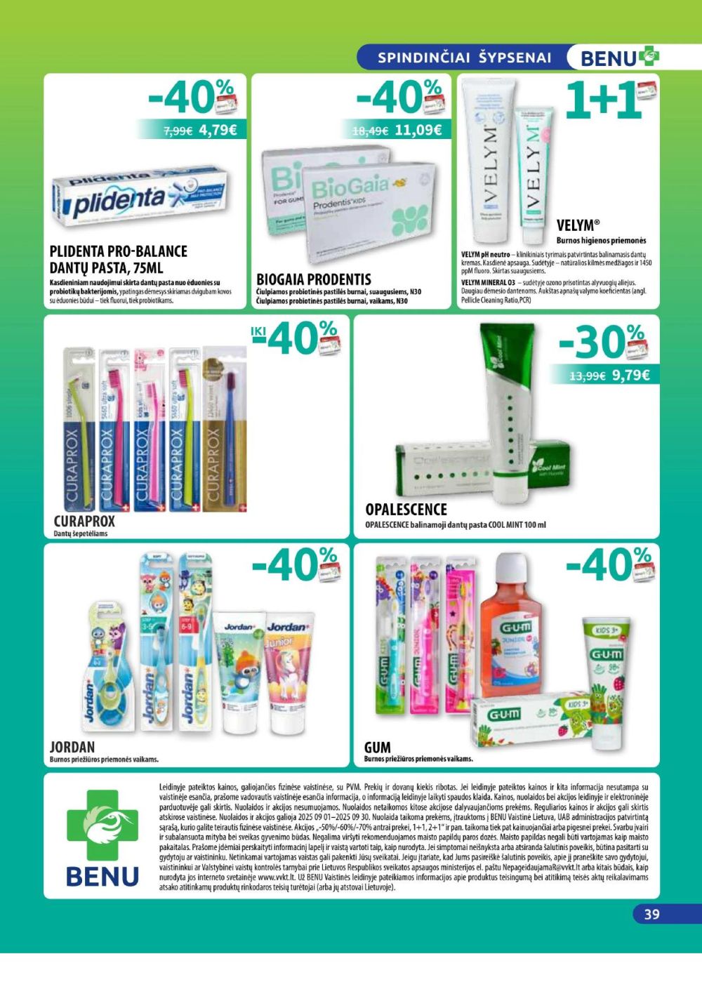 benu-vaistine - BENU VAISTINĖ (2025 09 01 - 2025 09 30) - page: 39