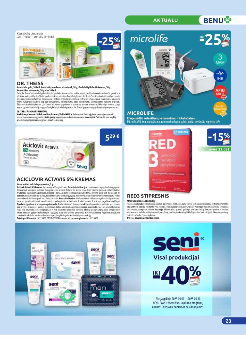 benu-vaistine - BENU VAISTINĖ (2025 09 01 - 2025 09 30) - page: 23