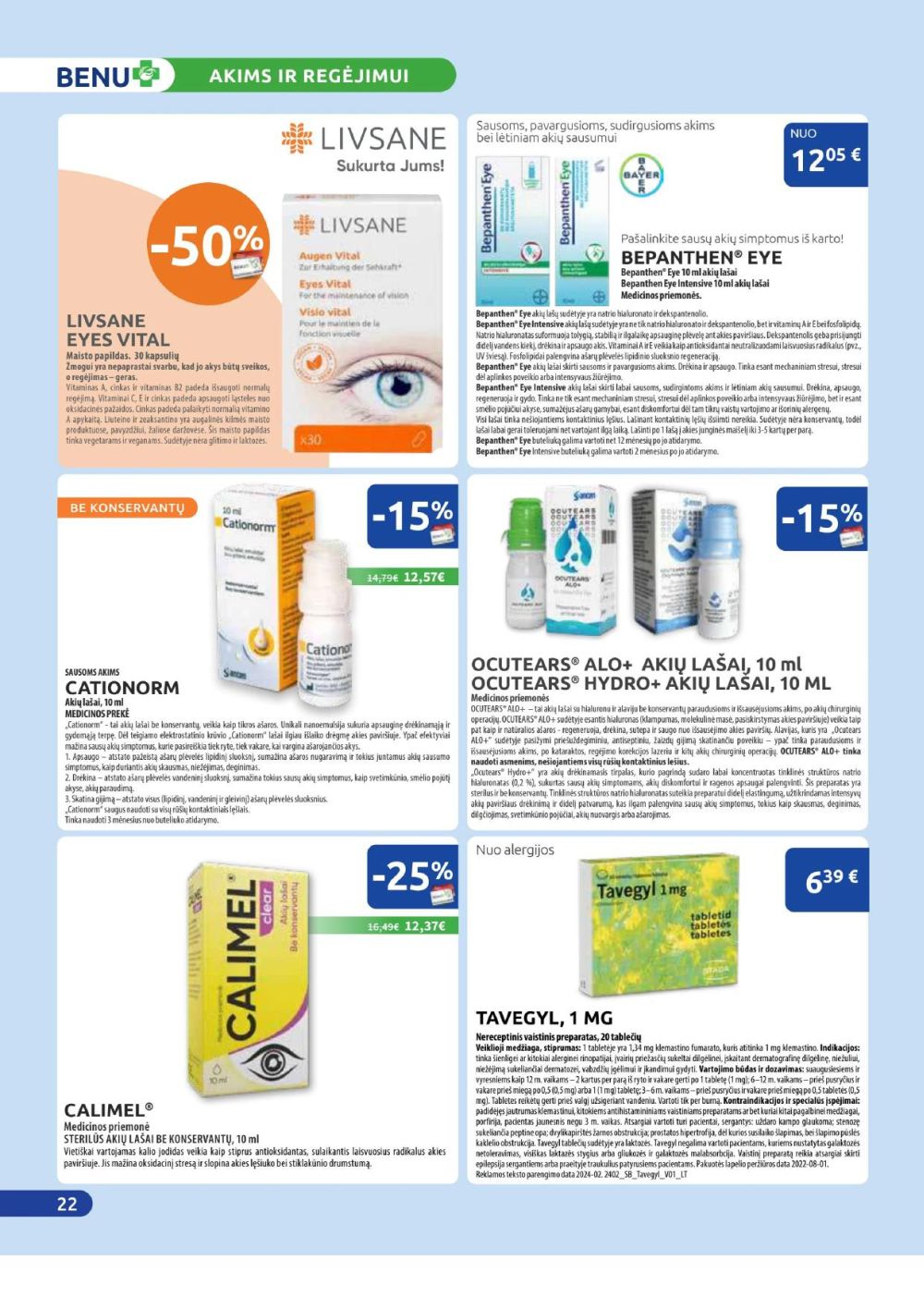 benu-vaistine - BENU VAISTINĖ (2025 09 01 - 2025 09 30) - page: 22