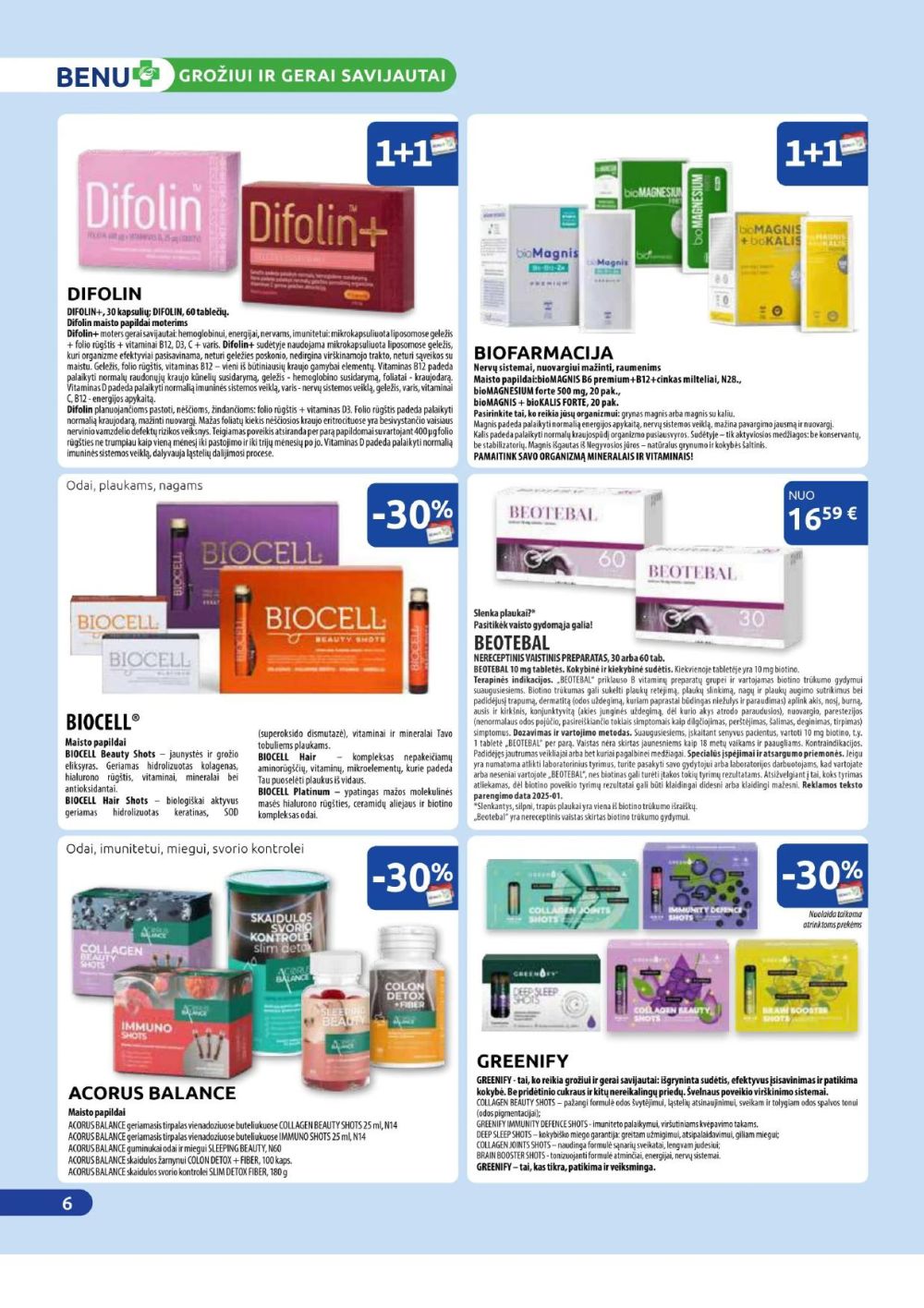 benu-vaistine - BENU VAISTINĖ (2025 09 01 - 2025 09 30) - page: 6