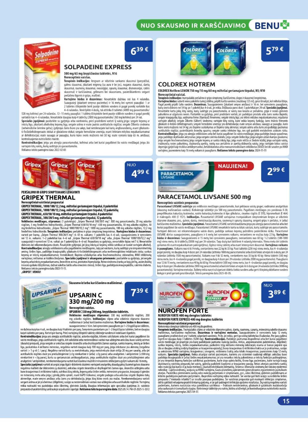 benu-vaistine - BENU VAISTINĖ (2025 09 01 - 2025 09 30) - page: 15