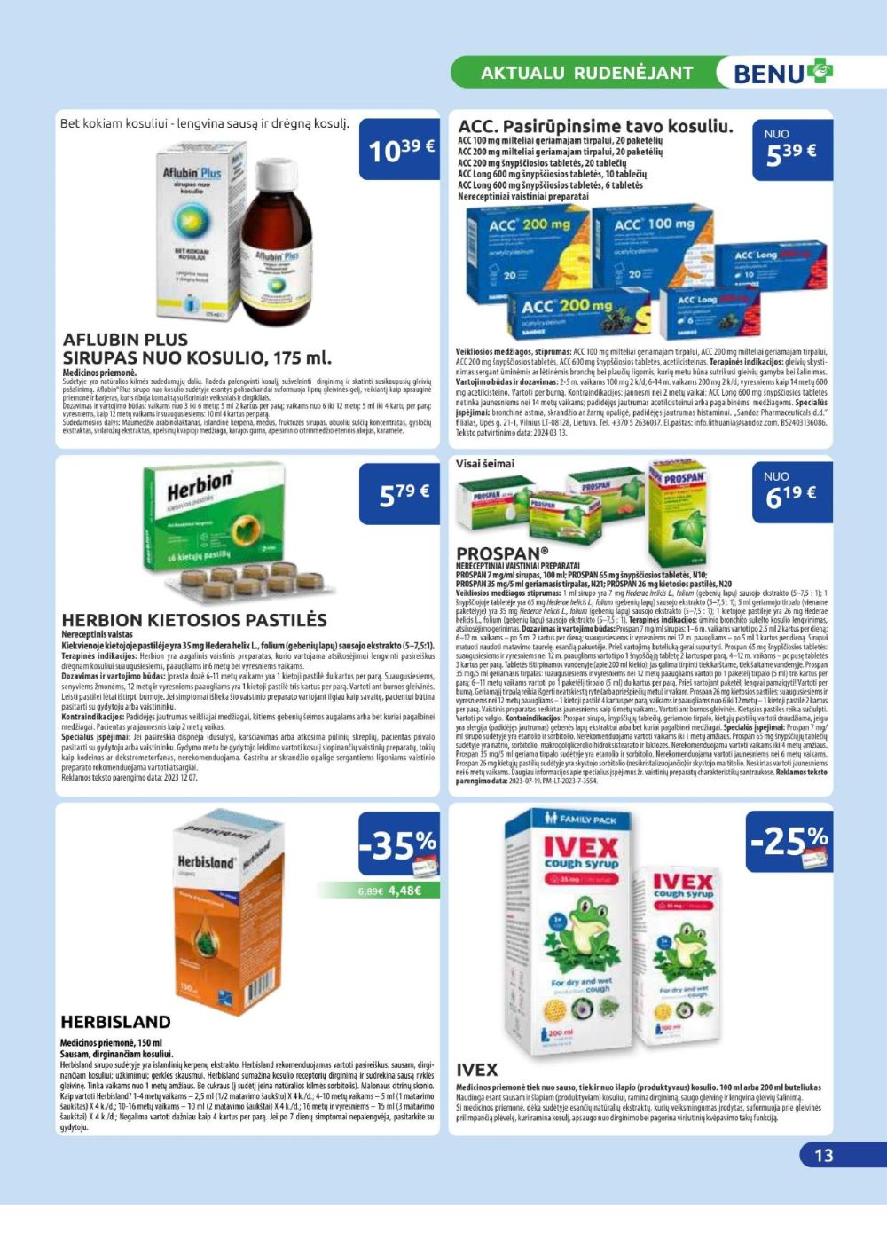 benu-vaistine - BENU VAISTINĖ (2025 09 01 - 2025 09 30) - page: 13