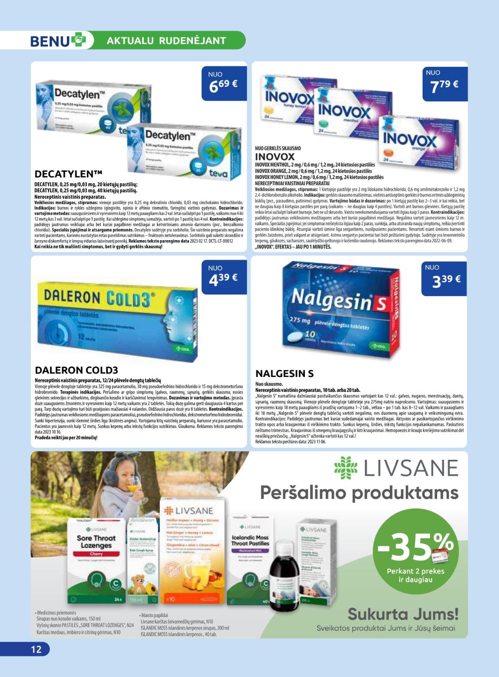benu-vaistine - BENU VAISTINĖ (2025 10 01 - 2025 10 31) - page: 12