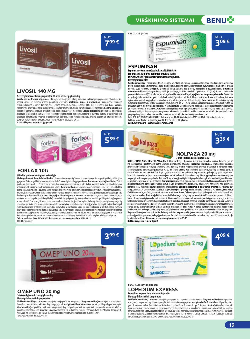 benu-vaistine - BENU VAISTINĖ (2025 10 01 - 2025 10 31) - page: 19
