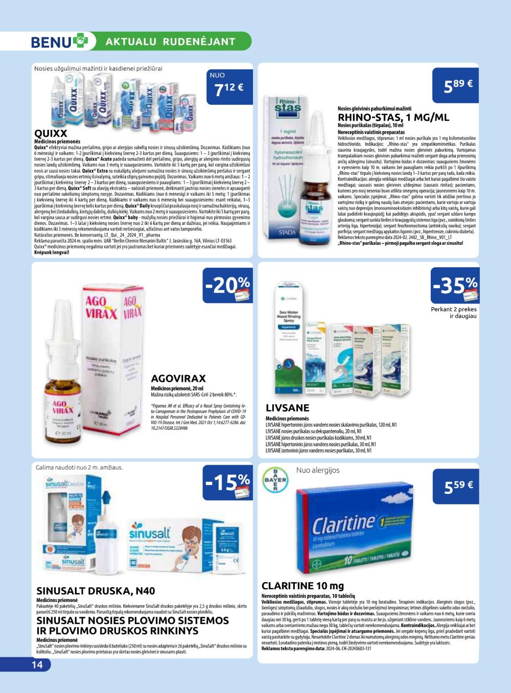 benu-vaistine - BENU VAISTINĖ (2025 10 01 - 2025 10 31) - page: 14
