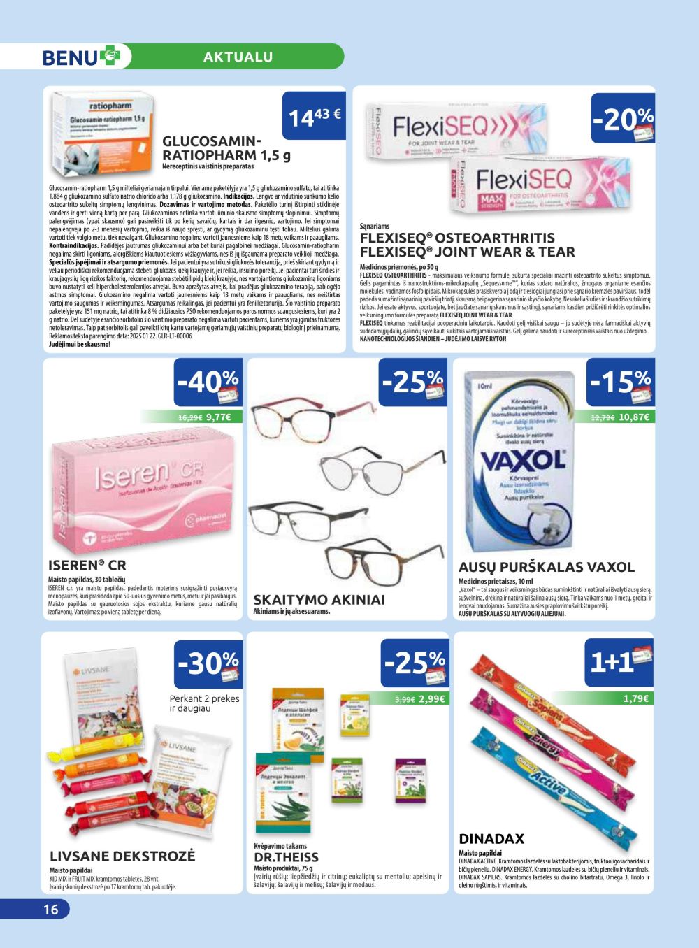 benu-vaistine - BENU VAISTINĖ (2025 10 01 - 2025 10 31) - page: 16