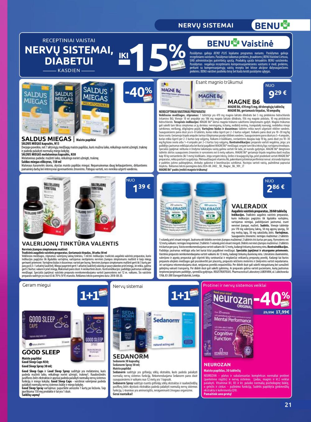 benu-vaistine - BENU VAISTINĖ (2025 10 01 - 2025 10 31) - page: 21