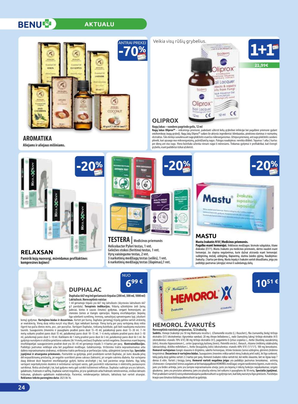 benu-vaistine - BENU VAISTINĖ (2025 10 01 - 2025 10 31) - page: 24