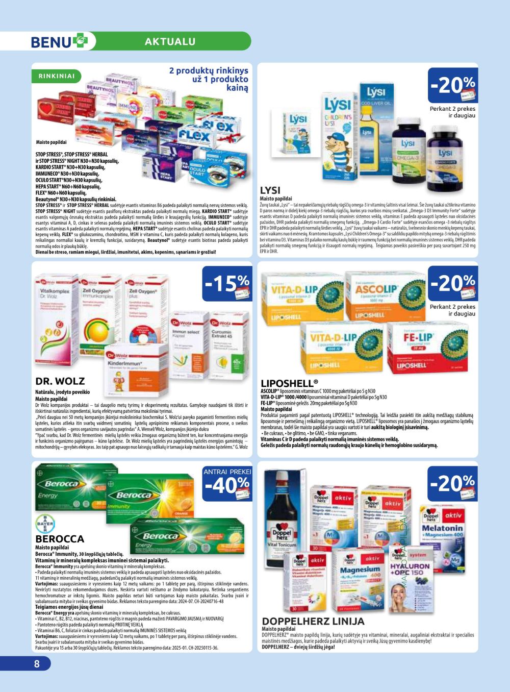 benu-vaistine - BENU VAISTINĖ (2025 10 01 - 2025 10 31) - page: 8