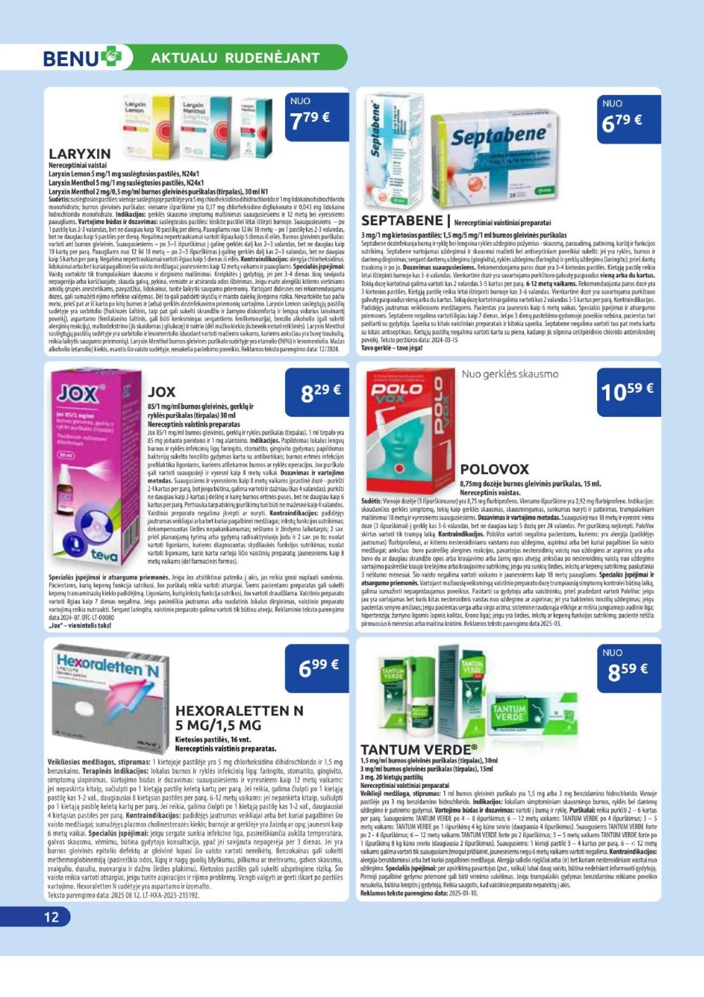 benu-vaistine - BENU VAISTINĖ (2025 11 01 - 2025 11 30) - page: 12
