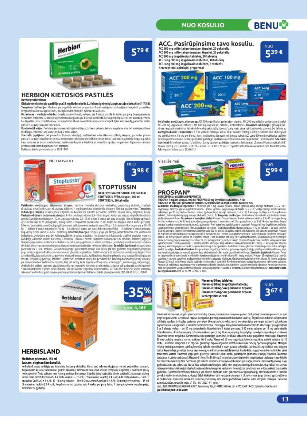 benu-vaistine - BENU VAISTINĖ (2025 11 01 - 2025 11 30) - page: 13