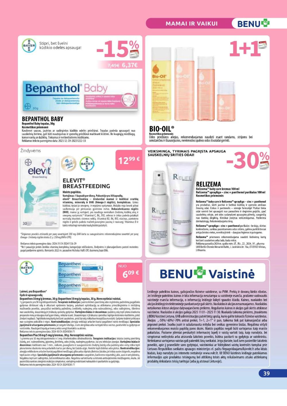 benu-vaistine - BENU VAISTINĖ (2025 11 01 - 2025 11 30) - page: 39