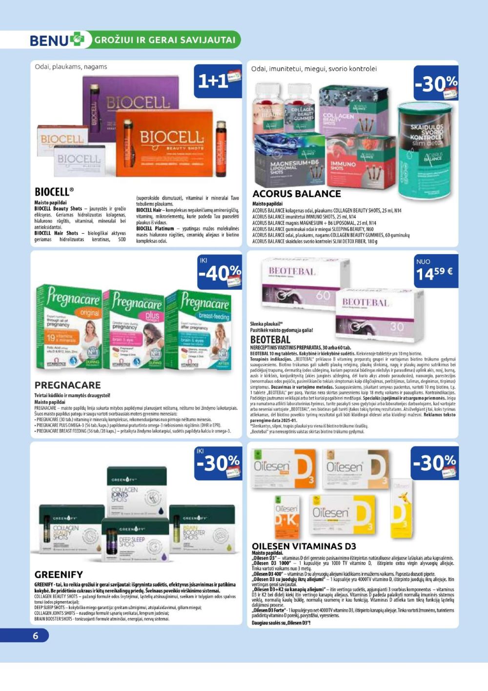benu-vaistine - BENU VAISTINĖ (2025 11 01 - 2025 11 30) - page: 6