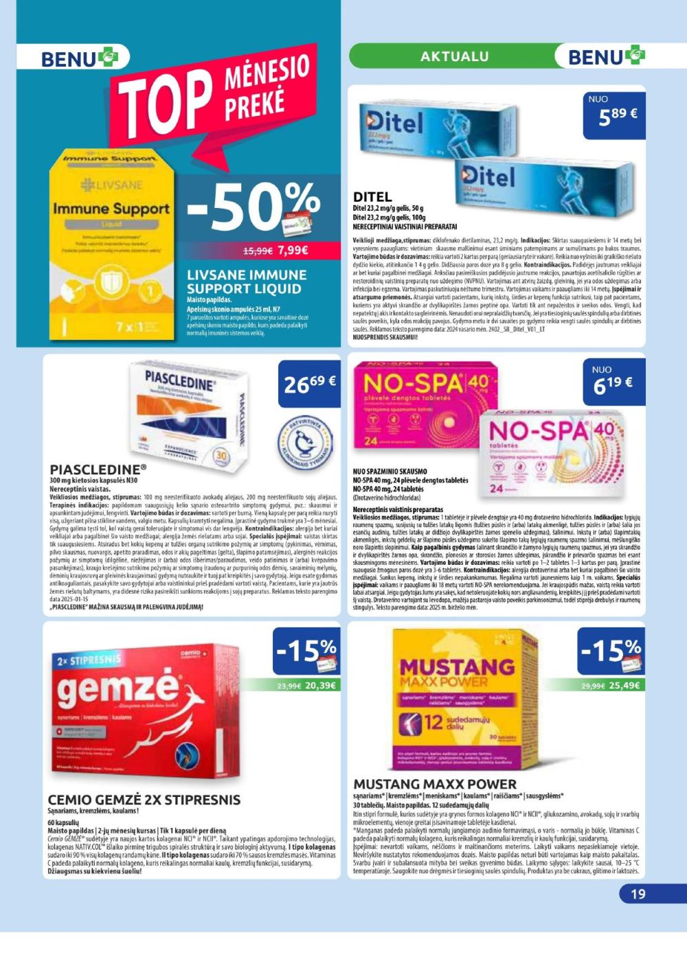 benu-vaistine - BENU VAISTINĖ (2025 12 01 - 2025 12 31) - page: 19