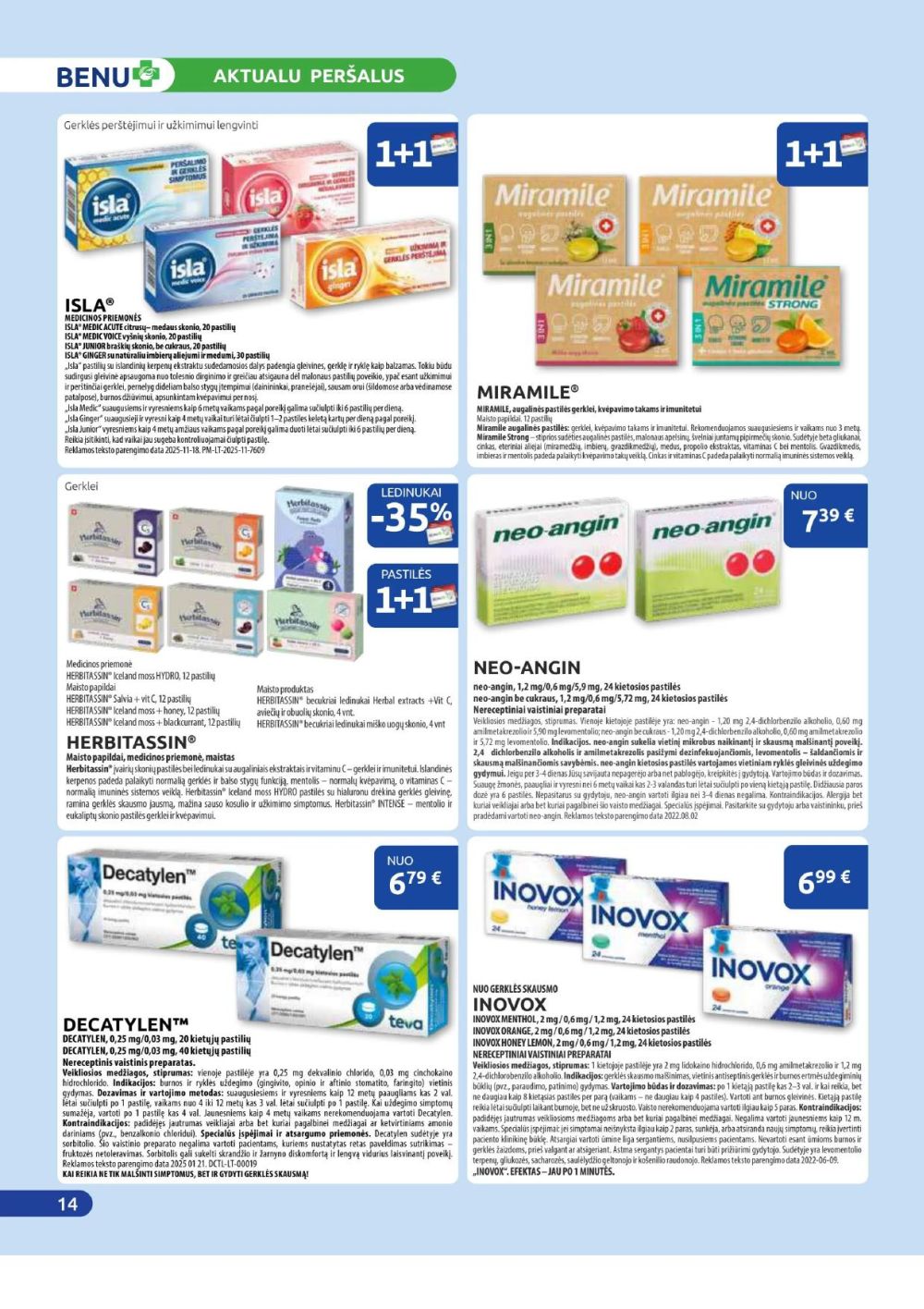 benu-vaistine - BENU VAISTINĖ (2025 12 01 - 2025 12 31) - page: 14