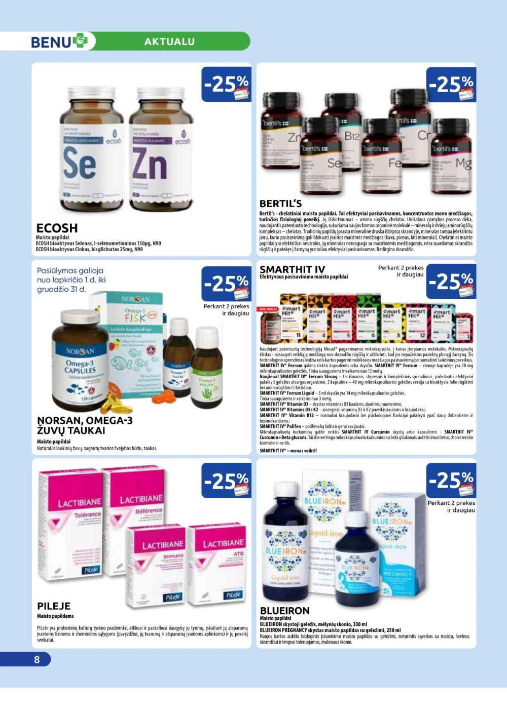 benu-vaistine - BENU VAISTINĖ (2025 12 01 - 2025 12 31) - page: 8
