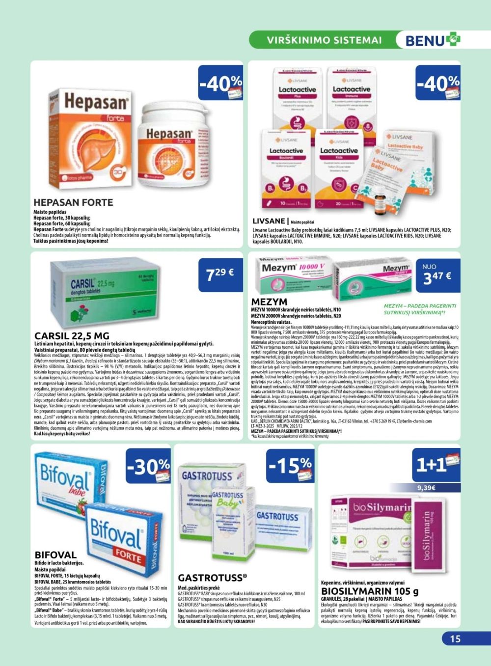 benu-vaistine - BENU VAISTINĖ (2026 01 01 - 2026 01 31) - page: 15