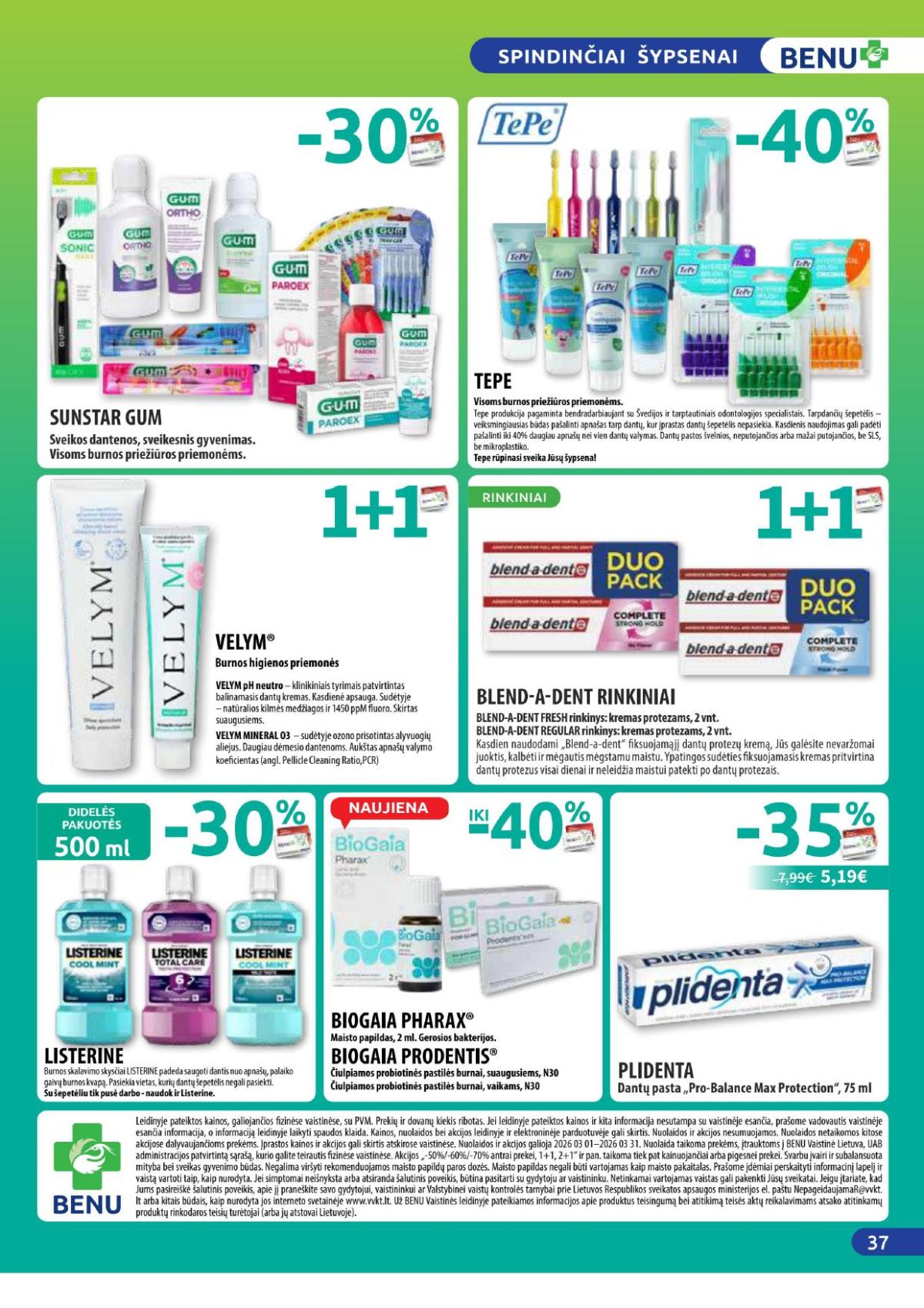 benu-vaistine - BENU VAISTINĖ (2026 03 01 - 2026 03 31) - page: 37