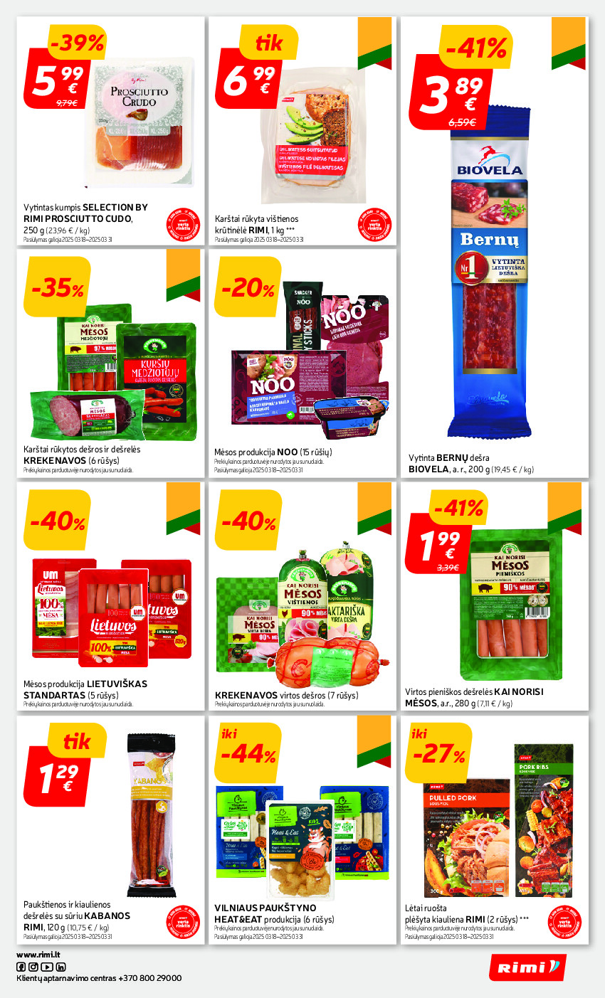 rimi - Savaitinis akcijų leidinys Nr. 13 (2025-03-25 - 2025-03-31) - page: 13