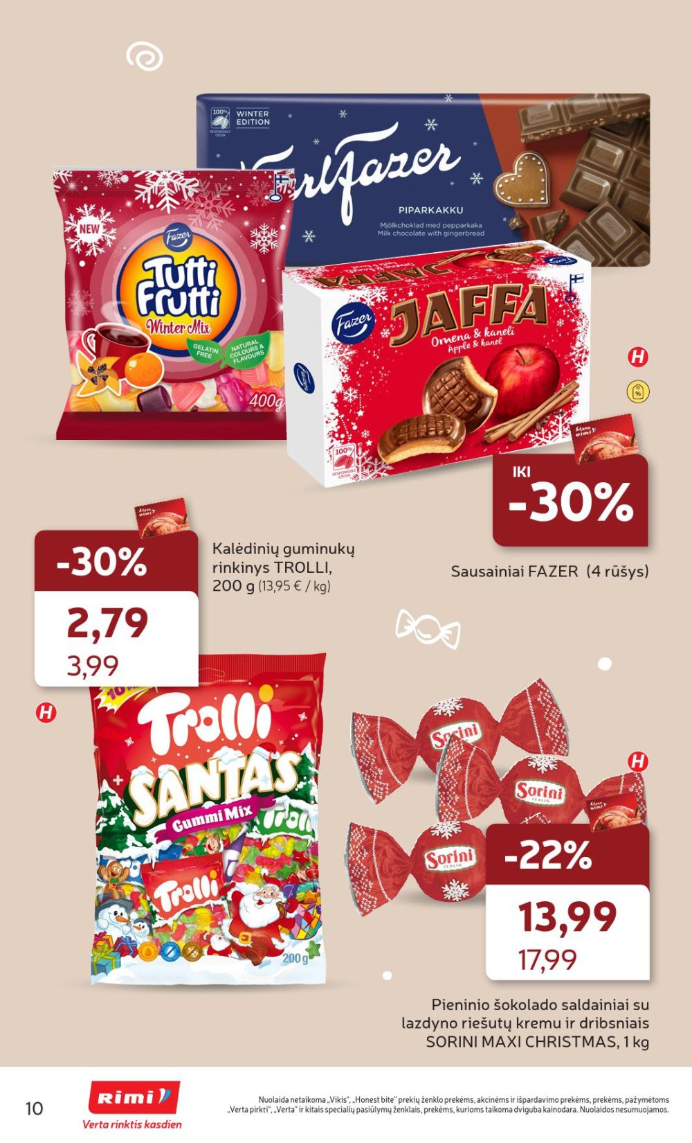 rimi - RIMI - Kalėdinių SALDUMYNŲ asortimento katalogas (2025 12 02 - 2025 12 15) - page: 10