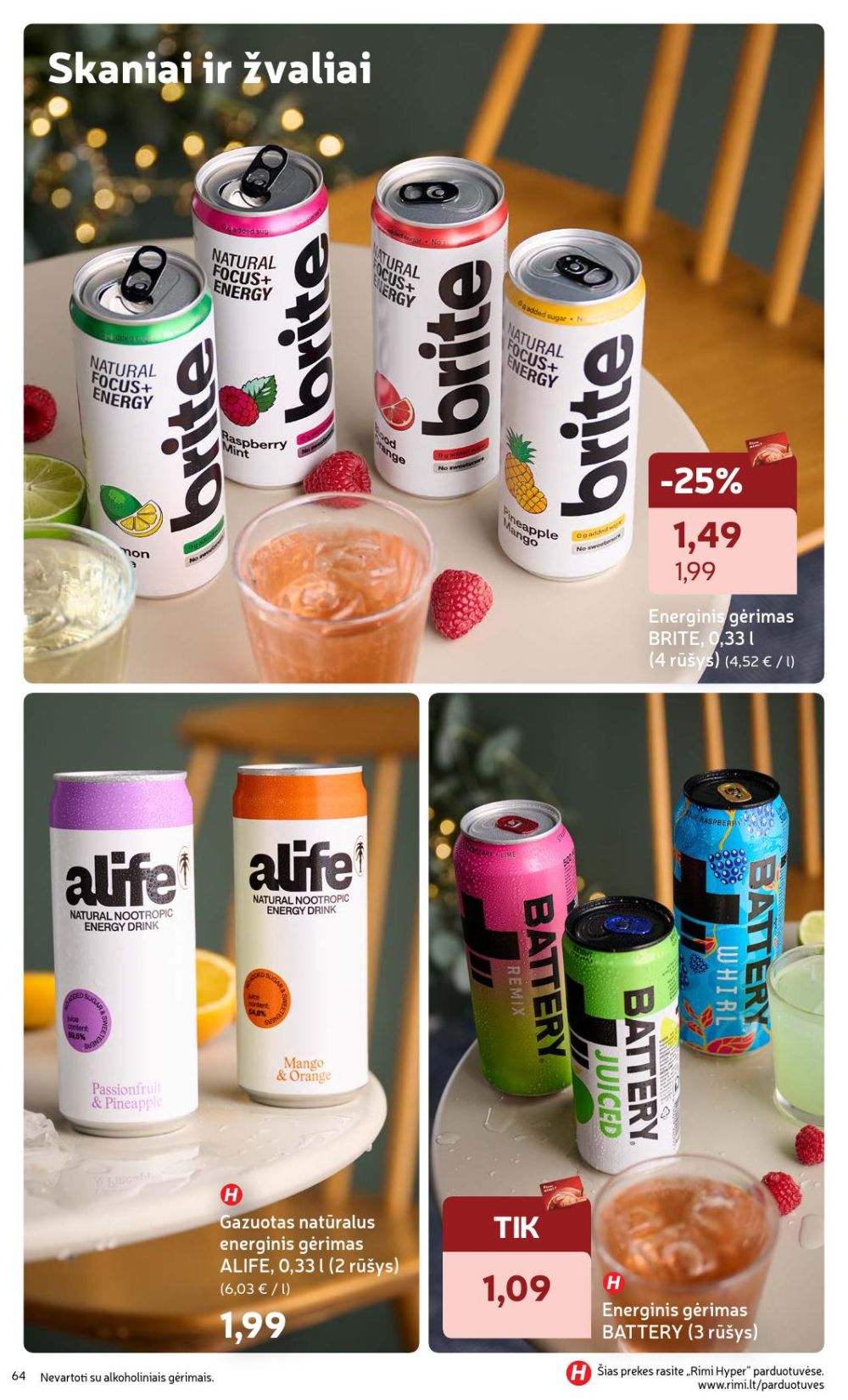 rimi - RIMI - Žiemos ŠVENČIŲ maisto prekių katalogas (2025 12 02 - 2026 01 05) - page: 64