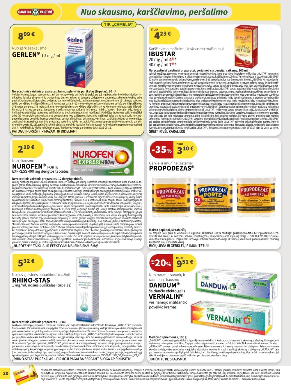 camelia - CAMELIA - Leidinys Nr.09 (2025 09 01 - 2025 09 30) - page: 20